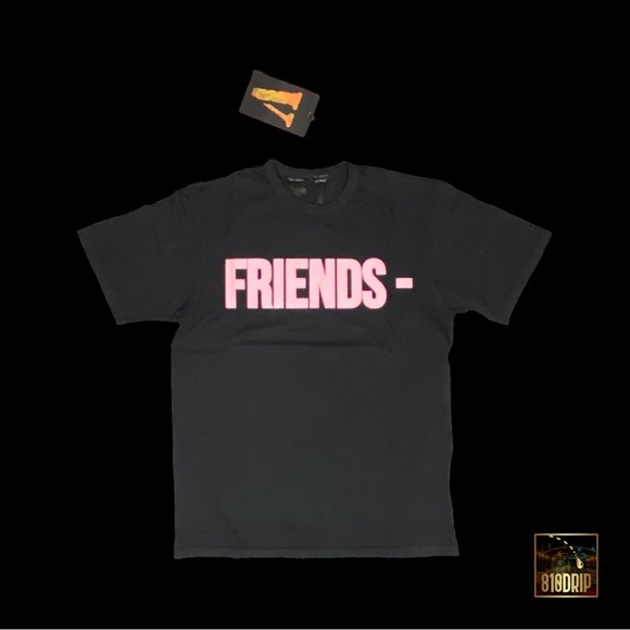 VLONE Other - Vlone Pink Friends Tee Black (S) Authentic With Certilogo Tags